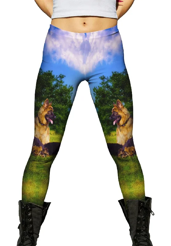 German Sheperd Family Refined Women's Hand - crafted