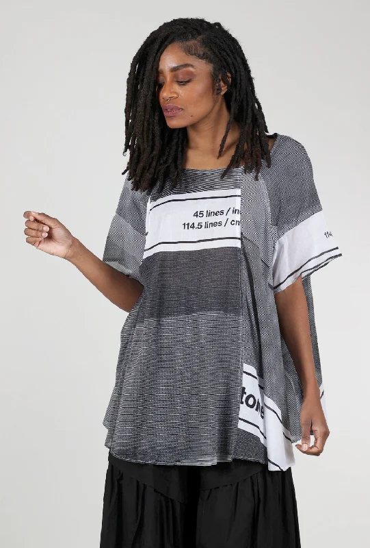 Cotton Lawn Femme Blouse, Black Multi Athletic Women's High - 