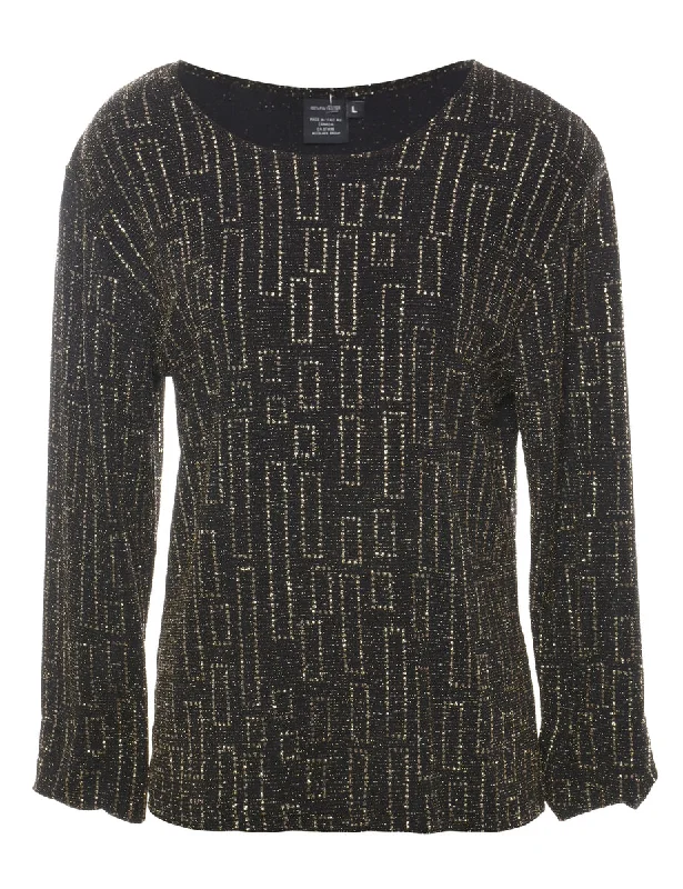 Sparkly Evening Top - L Sleek Women's 