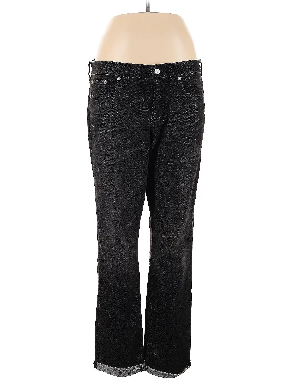 Low-Rise Straight-leg Jeans in Dark Wash Trendy Women's 