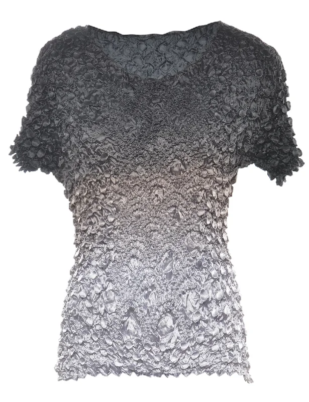 Grey Popcorn Top - M Dynamic Women's Moto