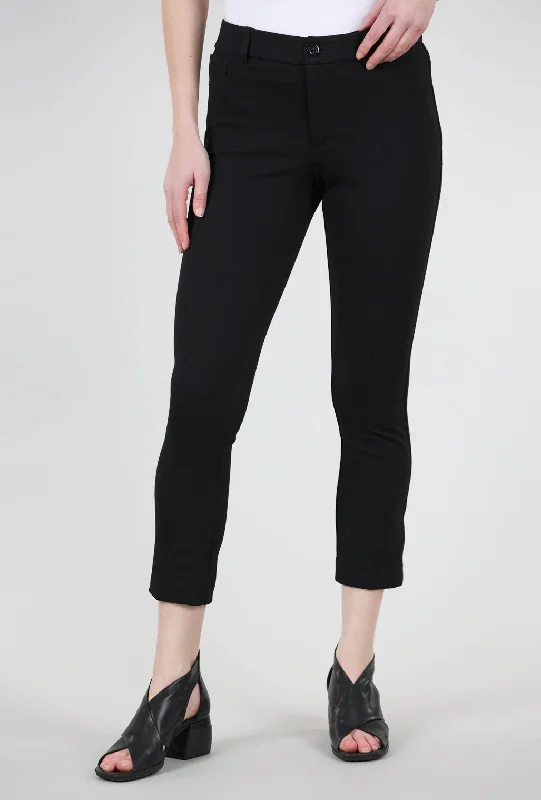 Hayes Crop Pant, Black Trendy Women's Oversized