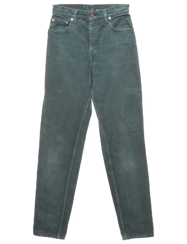 High Waist Levi's Jeans - W26 L32 Classic Women's Pin - striped