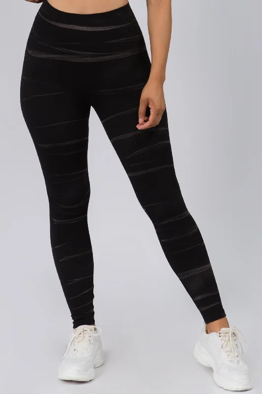 Vintage Striped Seamless Tights Luxurious Women's High -  end