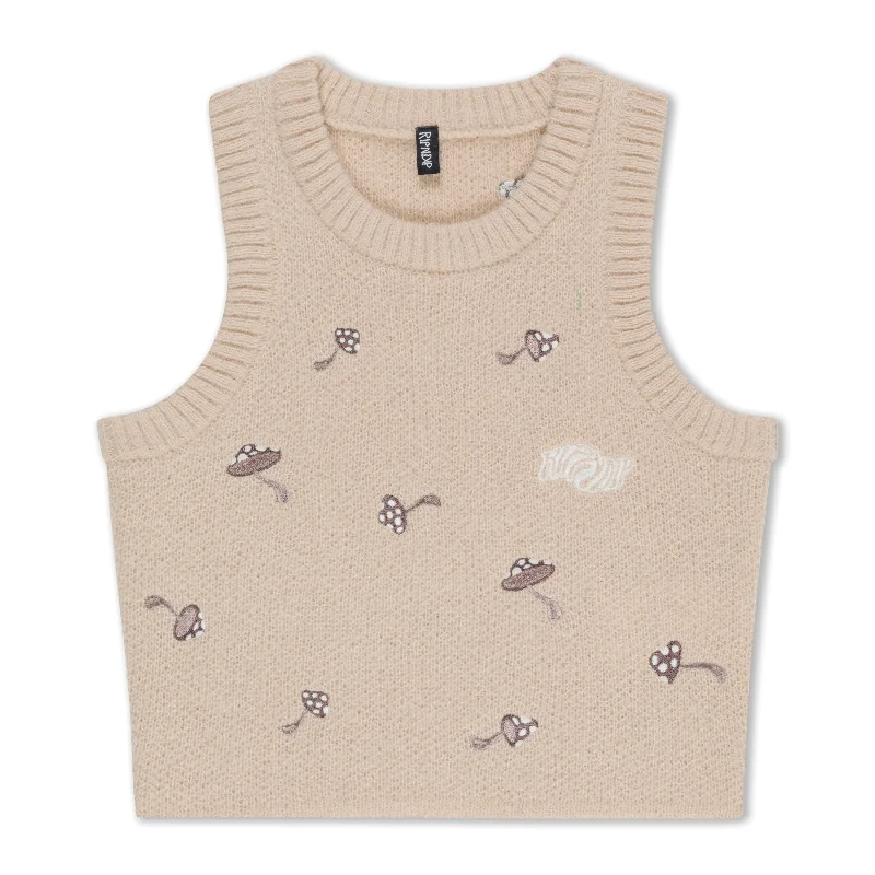 Euphoria Knit Crop Top (Off White) Confident Women's Power