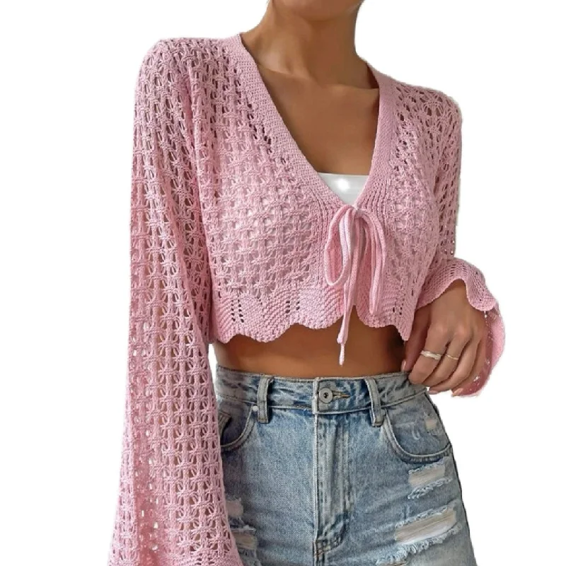 Pinky Cardigan Youthful Women's Anime - inspired