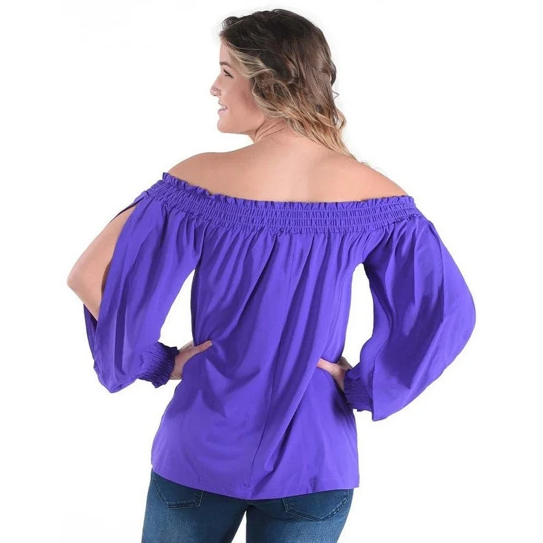 Cowgirl Tuff Western Shirt Womens Breathe L/S Blouse Purple 100526 Sharp Women's Italian Cowgirl Tuff Western Shirt Womens Breathe L/S Blouse Purple 100526 Sharp Women's Italian