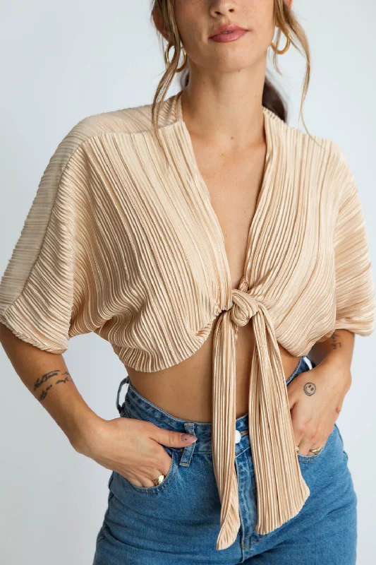 Haven Tie Front Top Youthful Women's Pop
