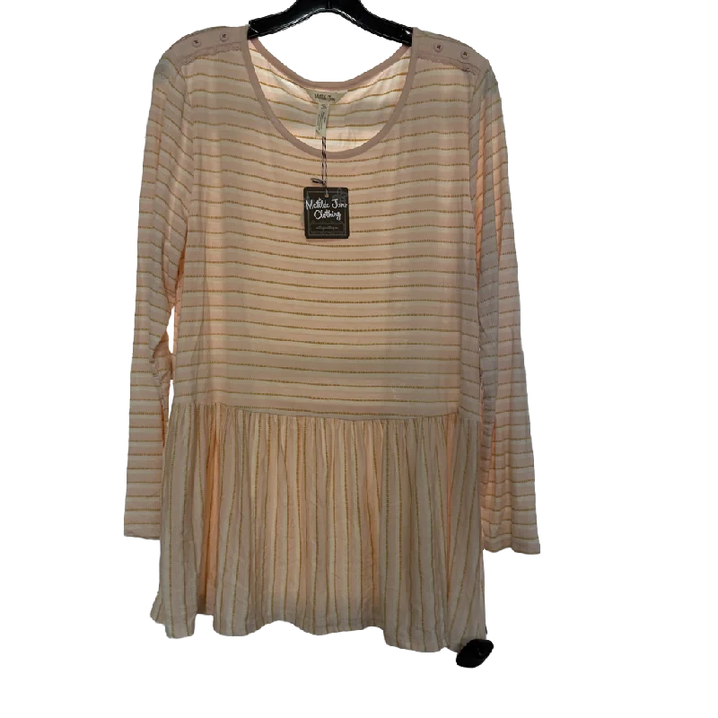 Top Long Sleeve By Matilda Jane  Size: Xl Artistic Women's Hand - painted