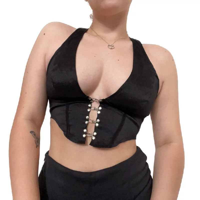 Spooky Halter Monochromatic Office Style