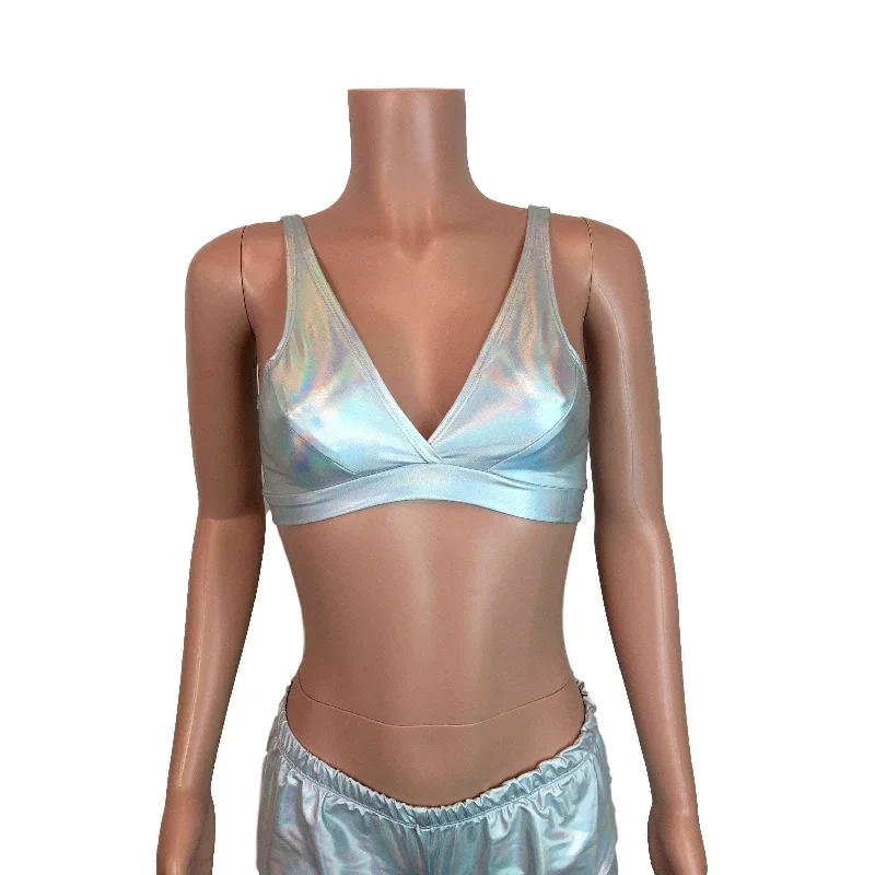 Opal Holographic Bralette Contemporary 