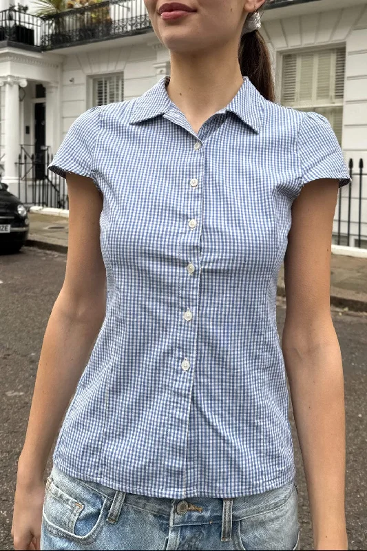 Rue Plaid Top Dapper Women's 1920S