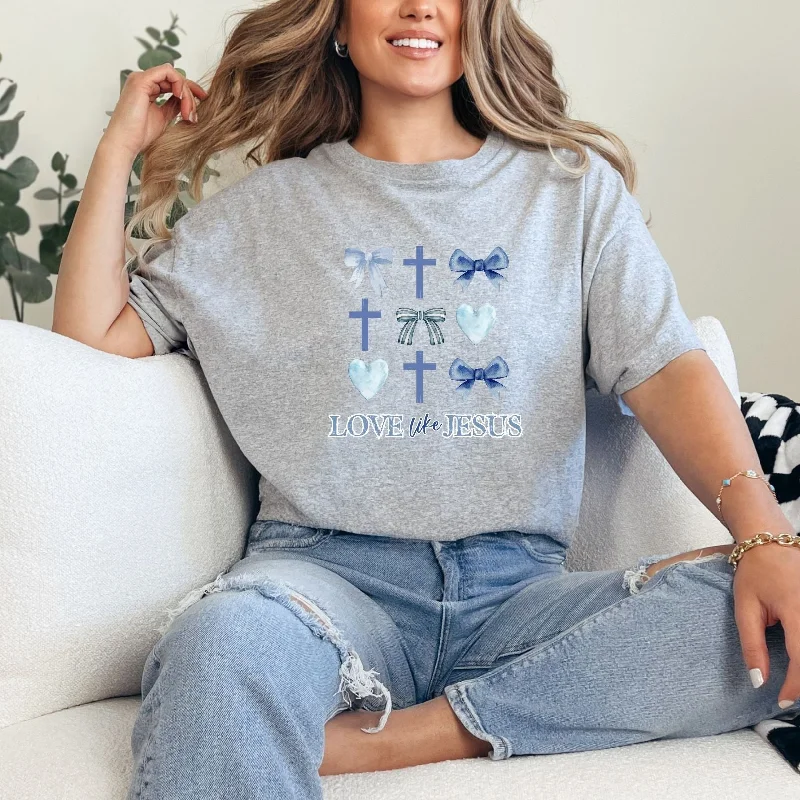 Love Like Jesus Graphic Tee Scandinavian