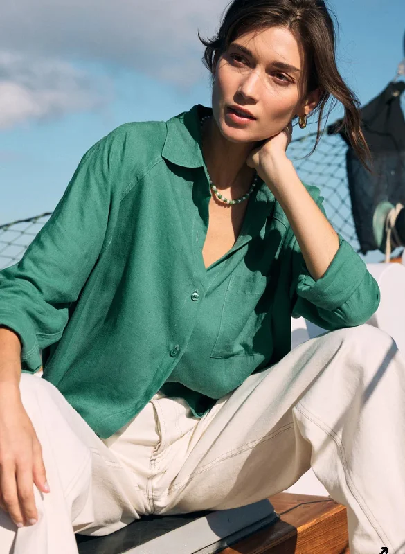 ZSUPPLY THE PERFECT LINEN TOP Monochromatic Office Style