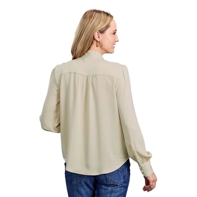 Stetson Western Shirt Womens Solid L/S White 11-050-0539-6033 WH Disco