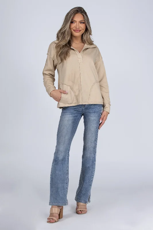 The Windcatcher Women's Casual Collared Long Sleeve Top * Final Sale* Bold Women's Statement The Windcatcher Women's Casual Collared Long Sleeve Top * Final Sale* Bold Women's Statement