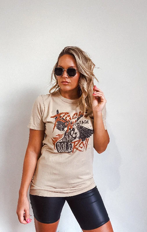 Rock & Roll Graphic Tee Laid - back Women's Vibe