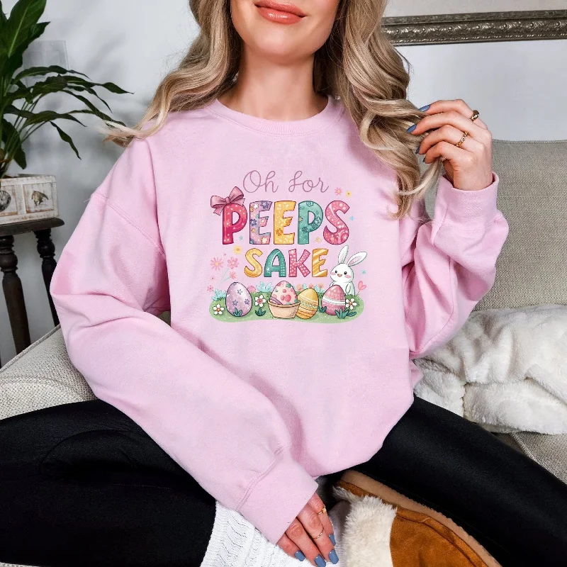 For Peeps Sake Graphic Sweatshirt Women