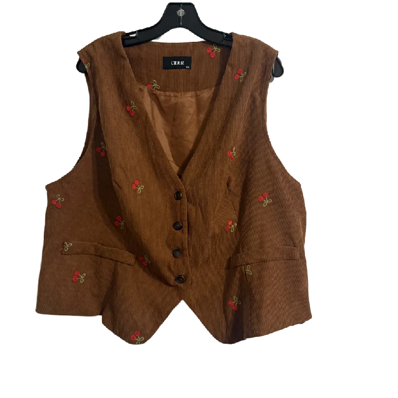 Vest Other By Clothes Mentor  Size: 2x Classic Women's Pin - striped