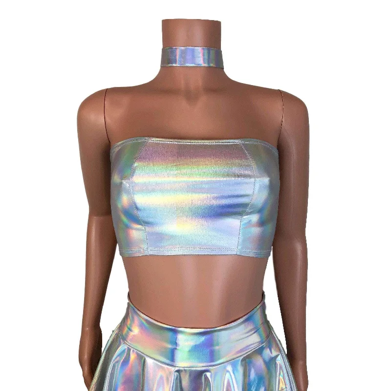 Tube Top Bandeau - Opal Holographic European