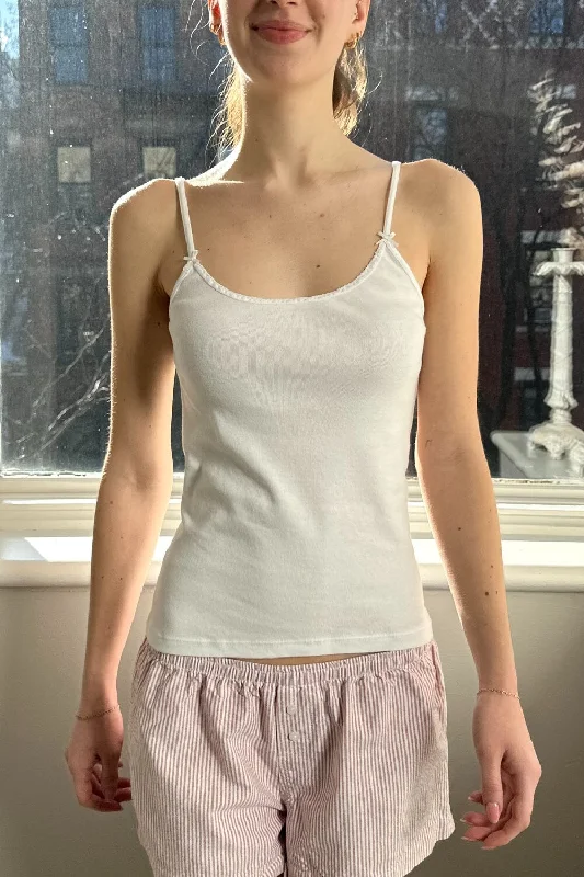 Skylar Scalloped Tank Artistic Women's Hand - painted