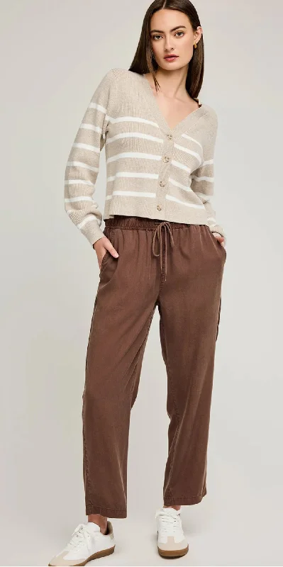GENTLE FAWN Eden Striped Cardigan Sleek Women's 
