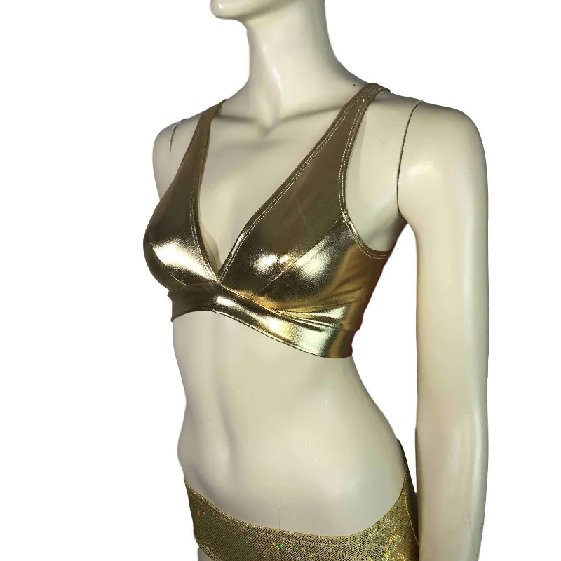 Gold Metallic Bralette garde
