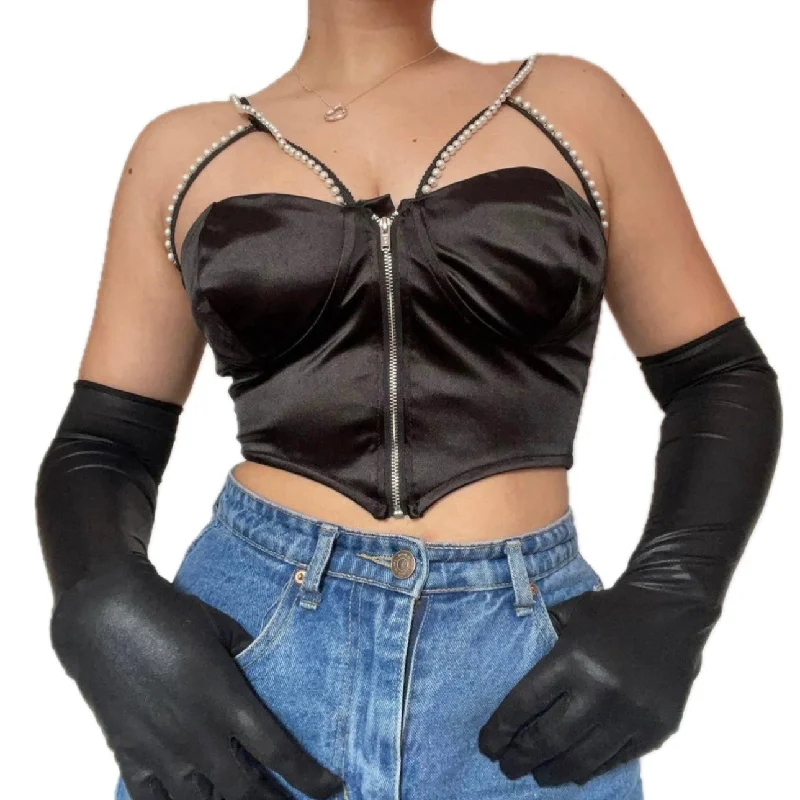 Pearl Black Top Sharp Women's Italian