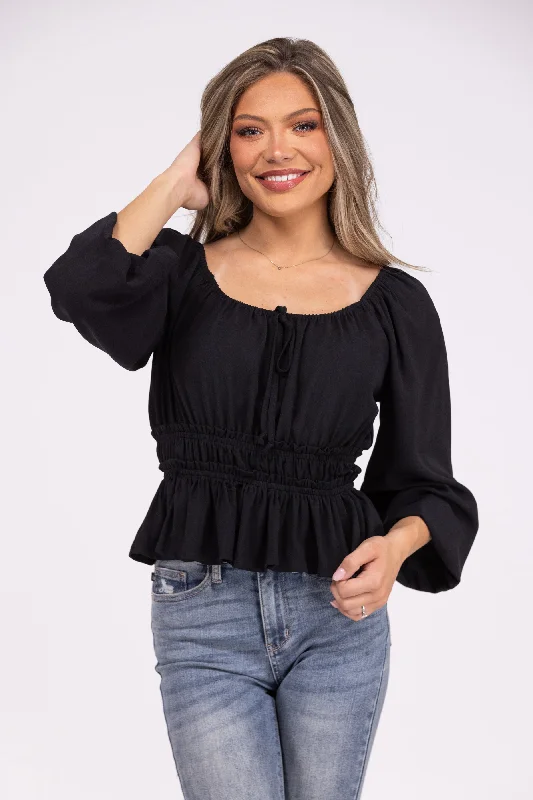 Eternal Romance Women's Puff Long Sleeve Top *Final Sale* * Final Sale* Compression