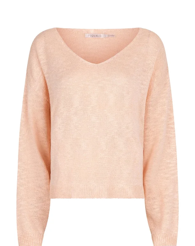 ESQUALO BOXY SLUB OMBRÉ SWEATER Confident Women's High - fashion
