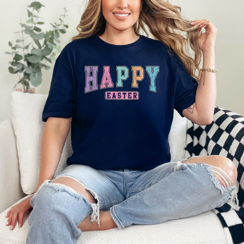 Happy Easter Graphic Tee Sharp Women's Italian