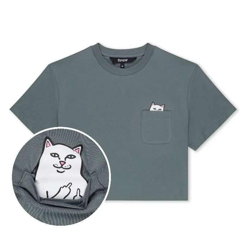 Lord Nermal Cropped Baby Pocket Tee (Charcoal) Country