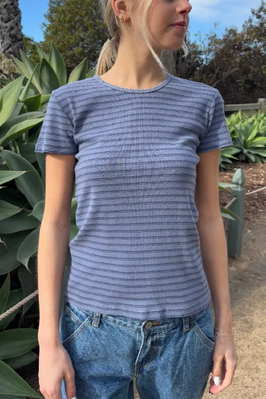 Hailie Long Striped Top Feminine Women's Style 
