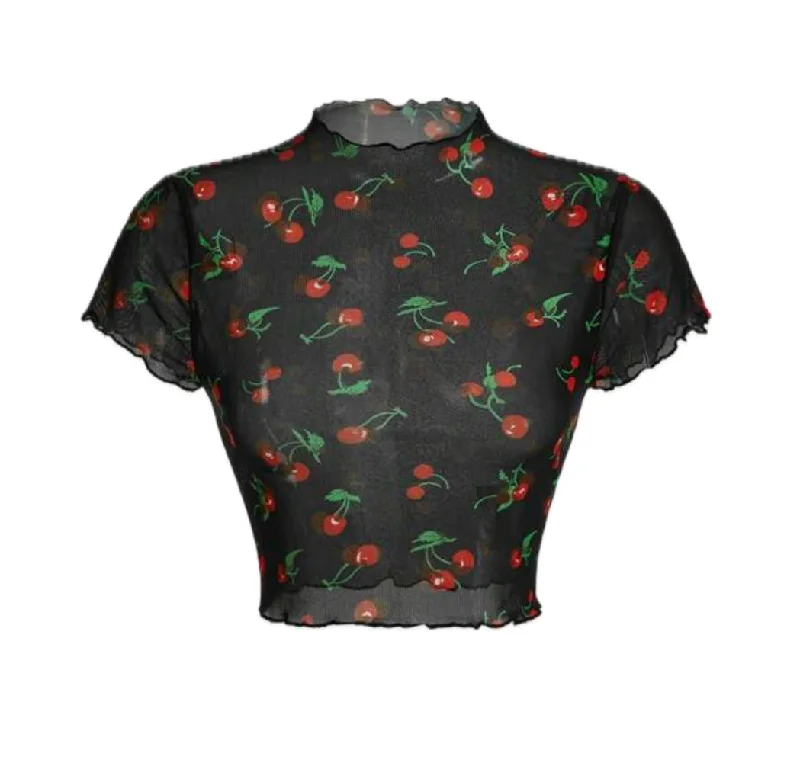 Cherry Mesh Top Sharp Women's Italian