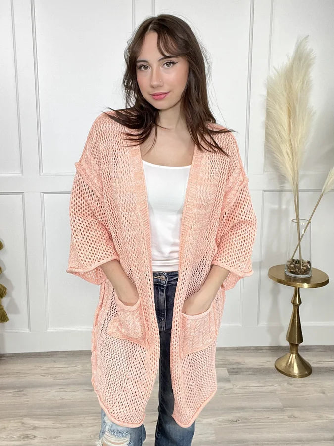 Look For The Rainbow Women's Open Knit Layering Cardigan * Final Sale* Trendy Women's 