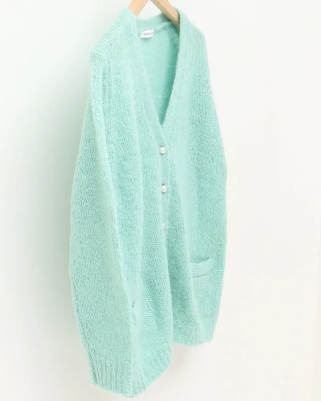 LOOSE BIG V CD MOHAIR Classic Women's Tweed