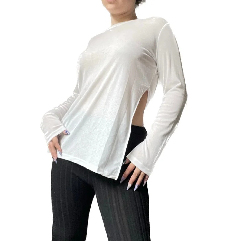 Light White Longsleeve Tough Women's Military - inspired