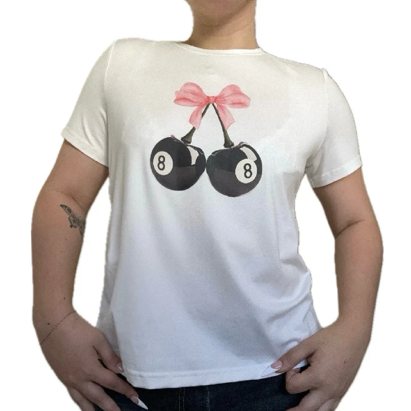 8-CHERRY TEE Relaxed Women's Beachy