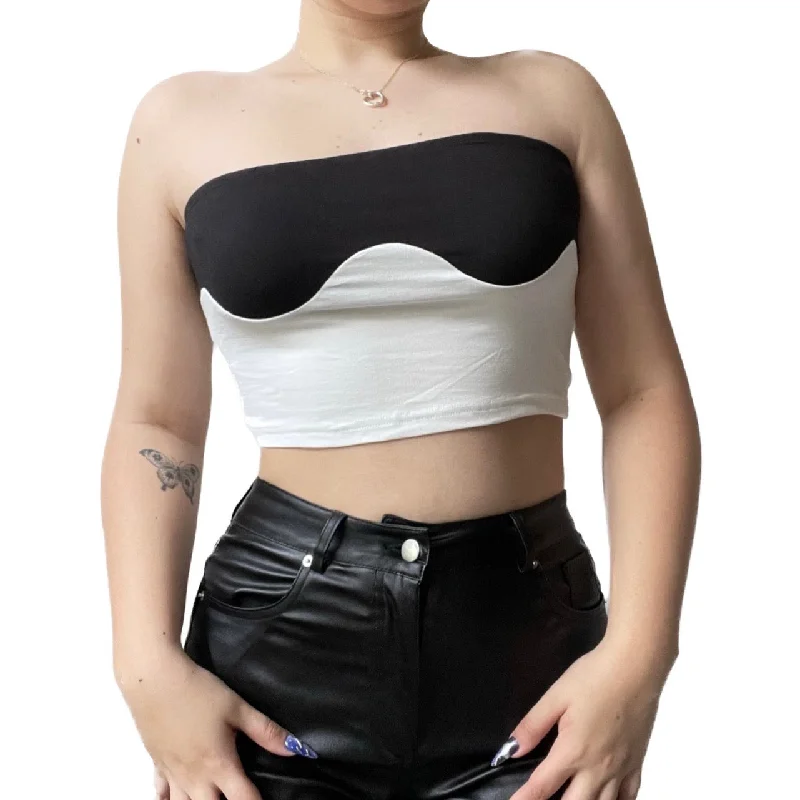 Two Tone Tube Top Earthy Women's 