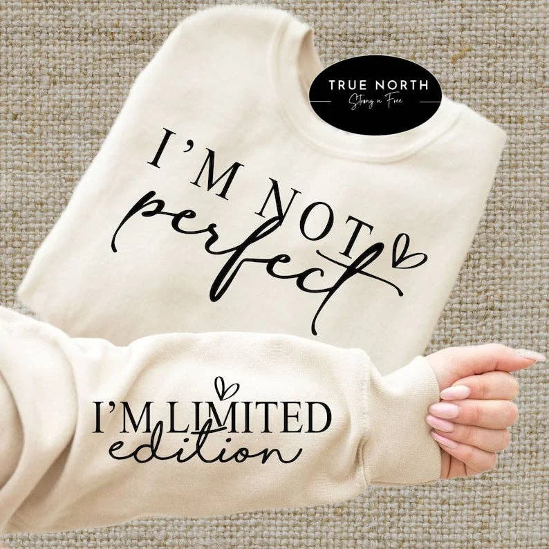 I am Not Perfect / Limited Edition T-Shirt Dapper Women's Bow - adorned