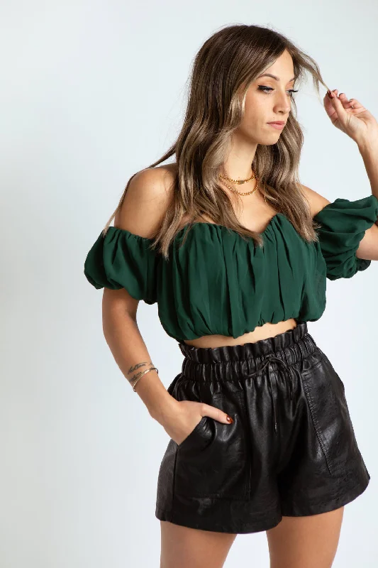 Under the Mistletoe Crop Top Disco