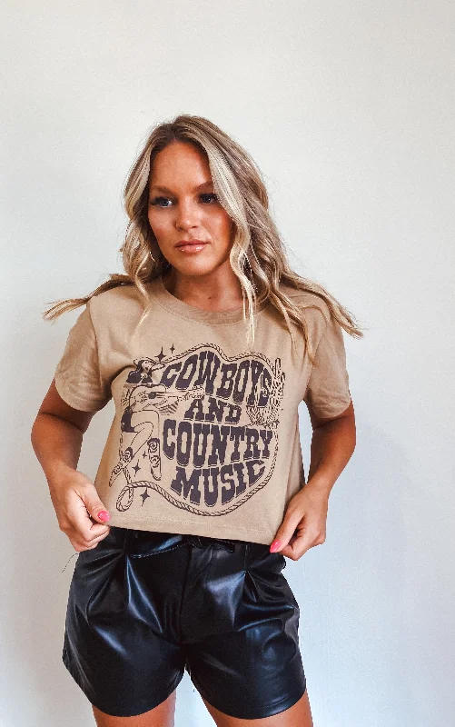 Cowboys & Country Music Graphic Tee Sustainable Organic