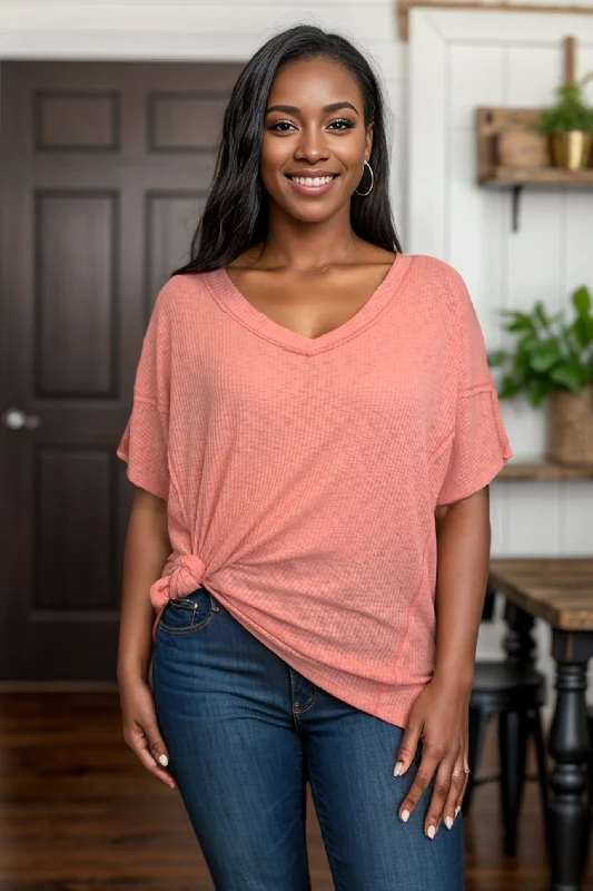 Coral Coast - Short Sleeve Top Traditional Women's Wool