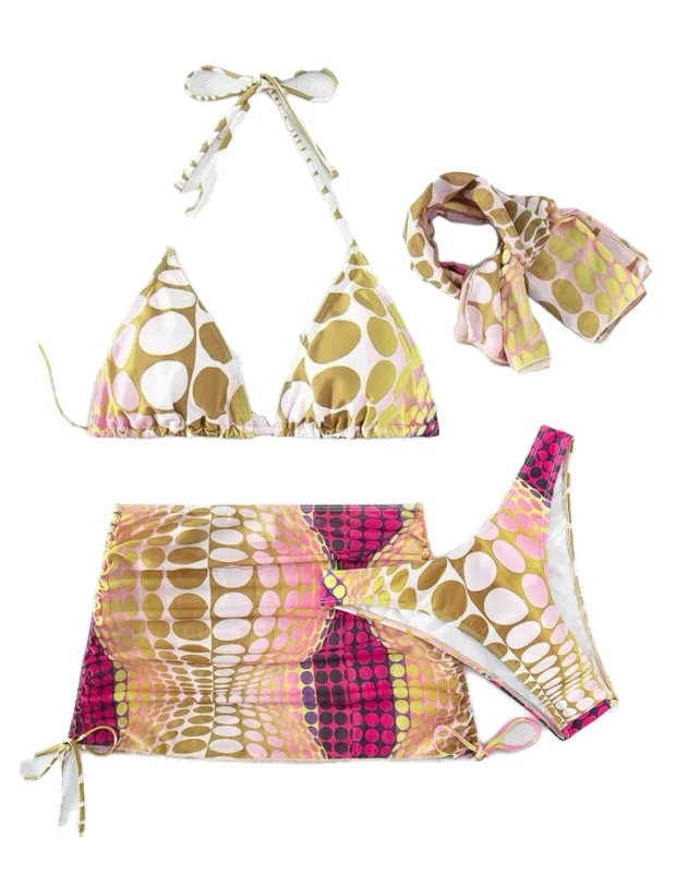 Bikini Set Wavy Earthy Women's Hemp - based