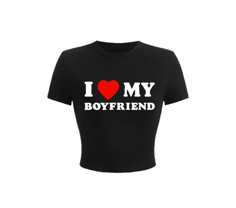 I <3 MY BOYFRIEND TEE Tough Women's Military - inspired