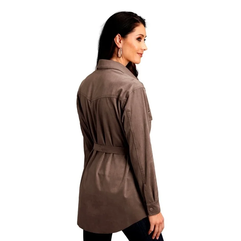 Stetson Western Shirt Womens L/S Snap Khaki 11-050-0539-0115 TA Country