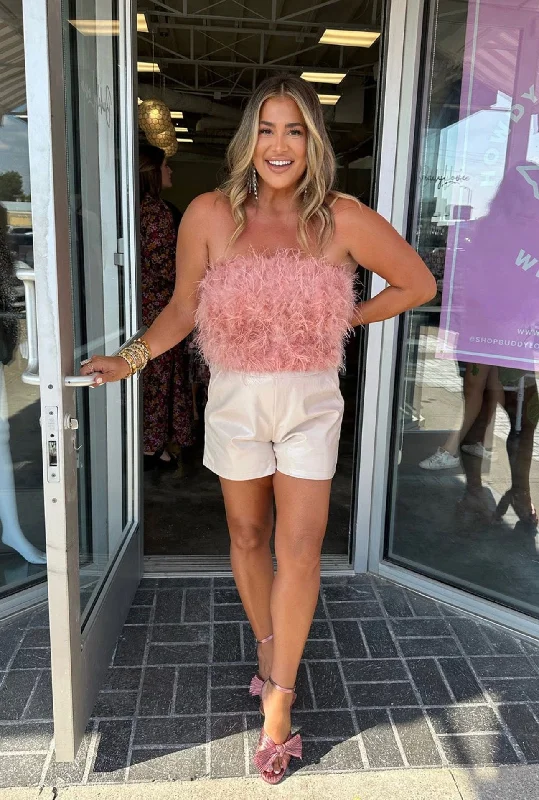 FANCY ROSE GOLD TOP Dynamic Women's High - energy