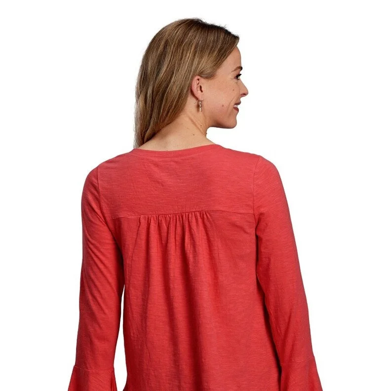 Roper Western Shirt Womens L/S Peasant Cotton Red 03-038-0513-7031 RE Modern Women's Roper Western Shirt Womens L/S Peasant Cotton Red 03-038-0513-7031 RE Modern Women's