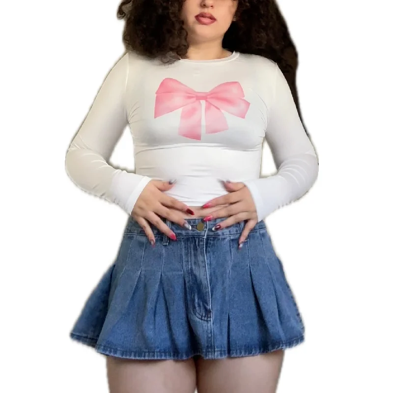 Pink Bow Longsleeve Confident Women's Power
